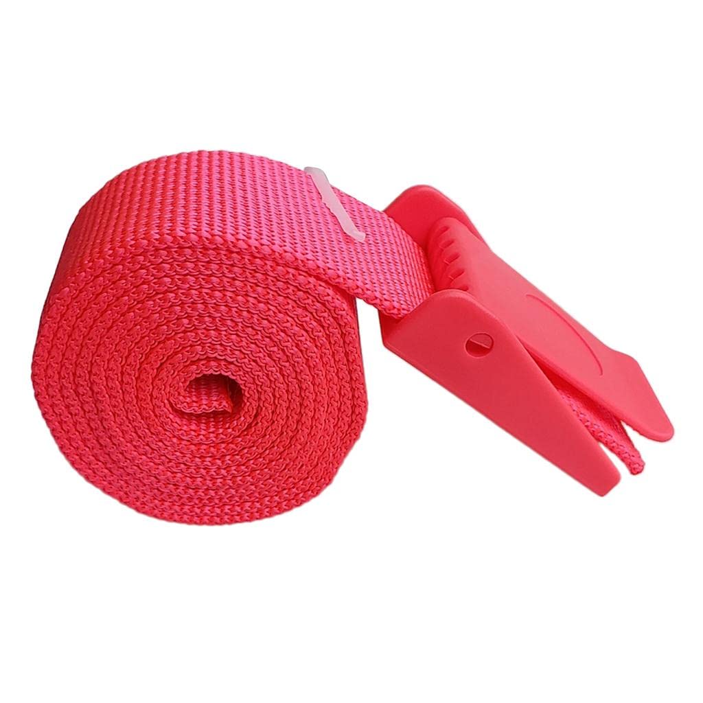 Cinturón de peso resistente con hebilla de plástico, color amarillo, 150 cm