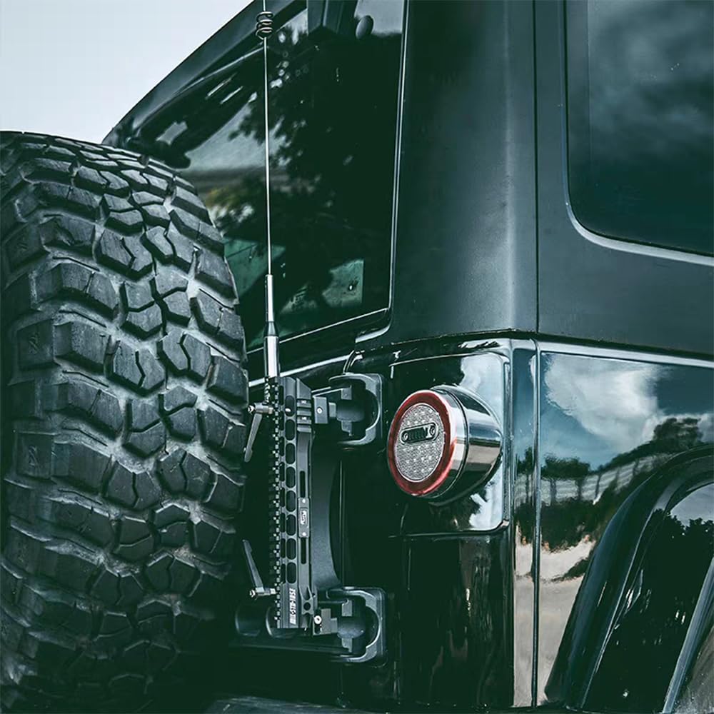 Uchwyt na maszt flagowy do Wrangler JK&JL, czarny aluminiowy uchwyt wielofunkcyjny