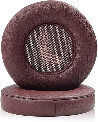 MinHutYa Almohadillas de repuesto de piel de proteína, piezas de reparación compatibles con auriculares inalámbricos JBL Live 400BT JBL Live 460NC (rojo vino)