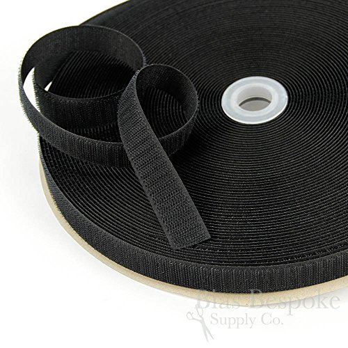 27 Yard Rolls Of Black Sew-On Hook And Loop Fastening Tape, 3/4" Wide #TOP1