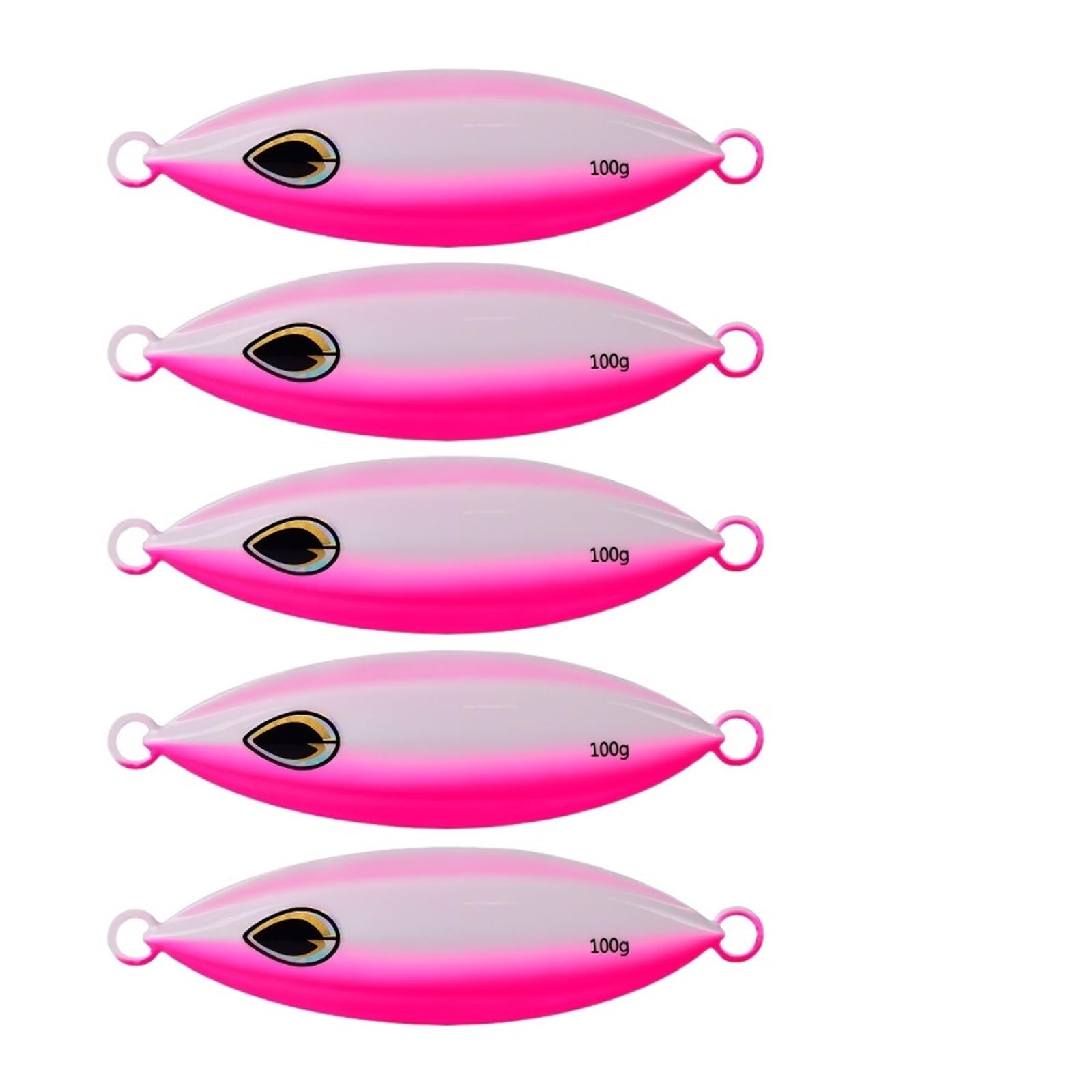 INEOUT 5 Unids/Set 40g60g80g100g200g Señuelo De Pesca Jigging Luminoso Cuchara De Plantilla De Metal Pesca Señuelos De Orilla Cebo De Atún Mar De Agua Salada