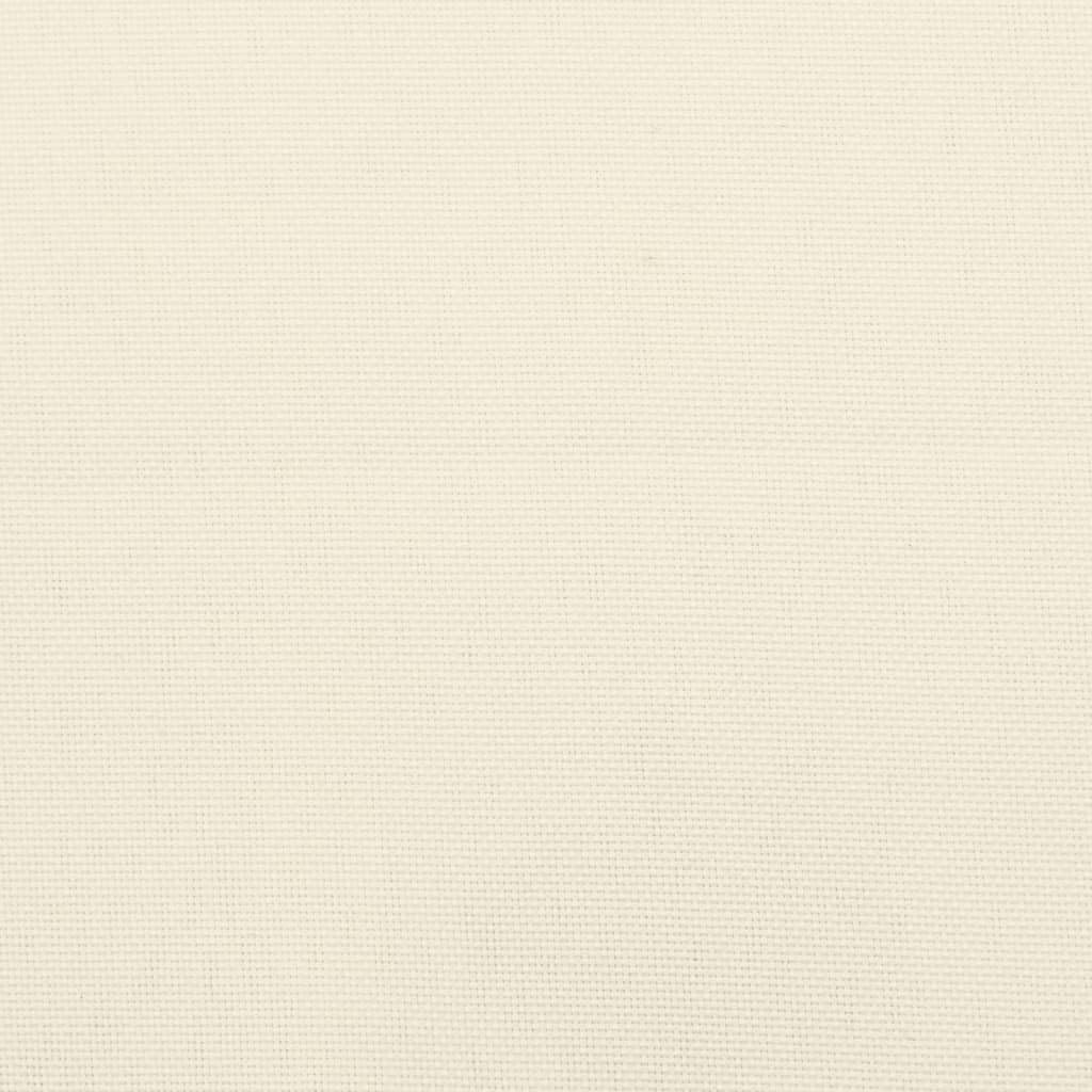 vidaXL Coussins de Palette Lot de 2 crème Tissu