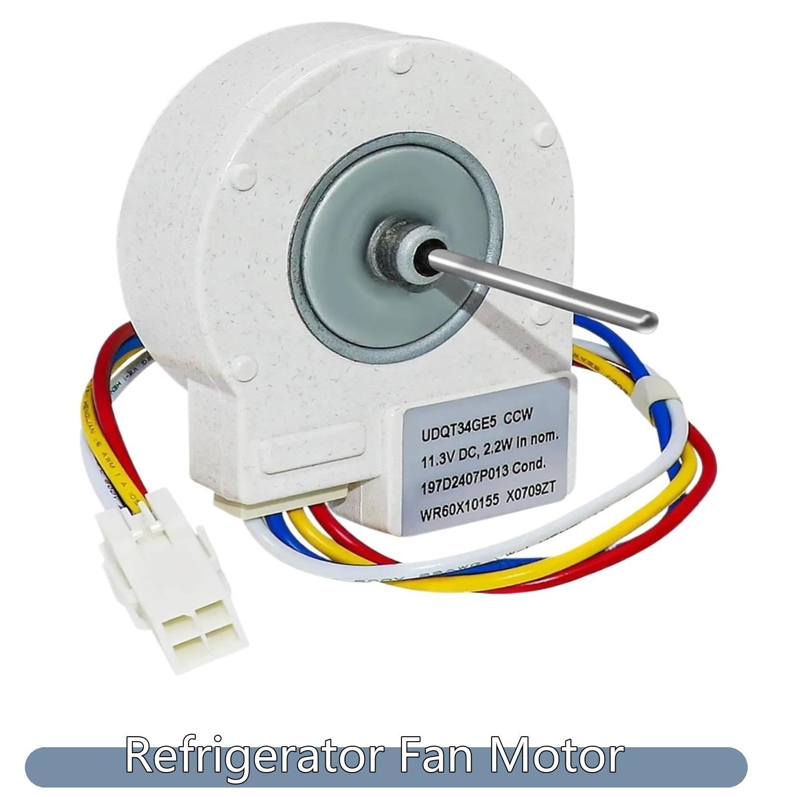 Motor De Ventilador De Refrigerador WR60X10209, Compatible Con GE, Reemplaza Al Condensador WR60X10155 WR60X10042