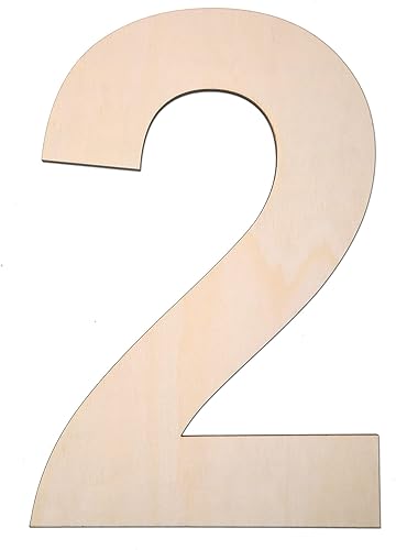 Vista 146 de Símbolo de madera de 12 pulgadas y letra grande de madera sin terminar de 1/4 de pulgada de grosor para manualidades, decoración de pared del hogar