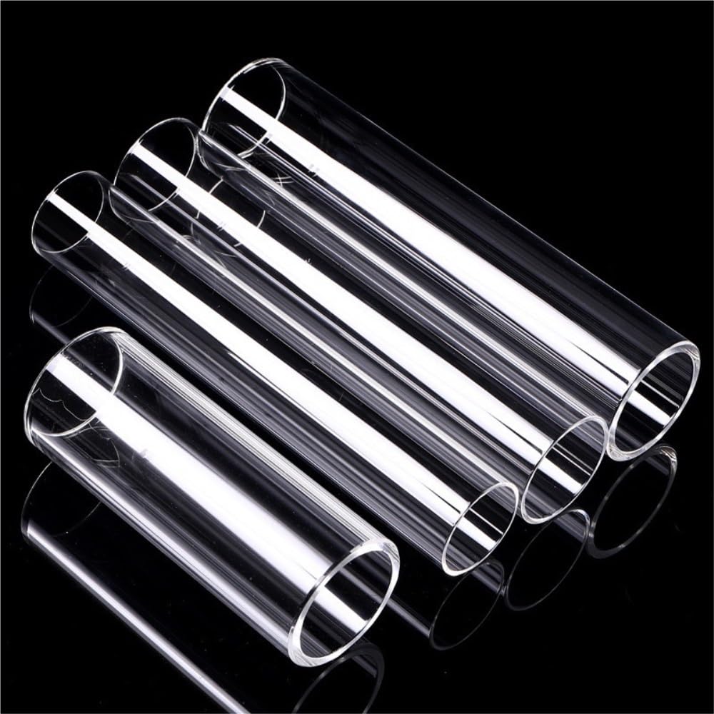 3Ud Tubos Vidrio Industriales Borosilicato Resistentes Altas Temperaturas | Tubos de vidrio transparentes, grado industrial(37x2x300mm)