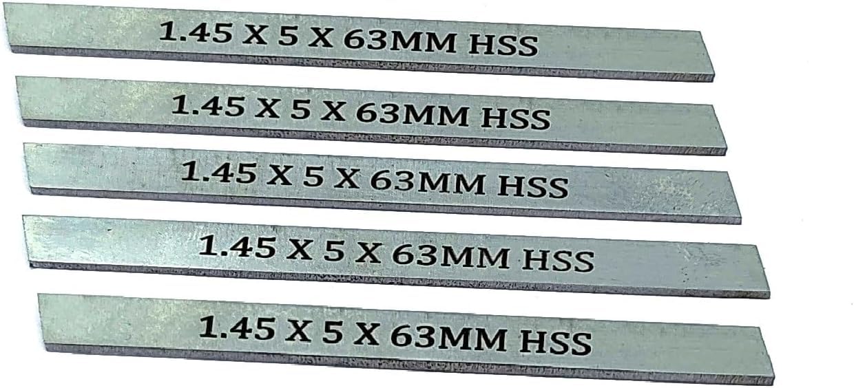 Buyohlic Set of 5 HSS Spare Parting Blades for Mini Cut Off Tool Holders 6,8, 10 mm Shank Sizes