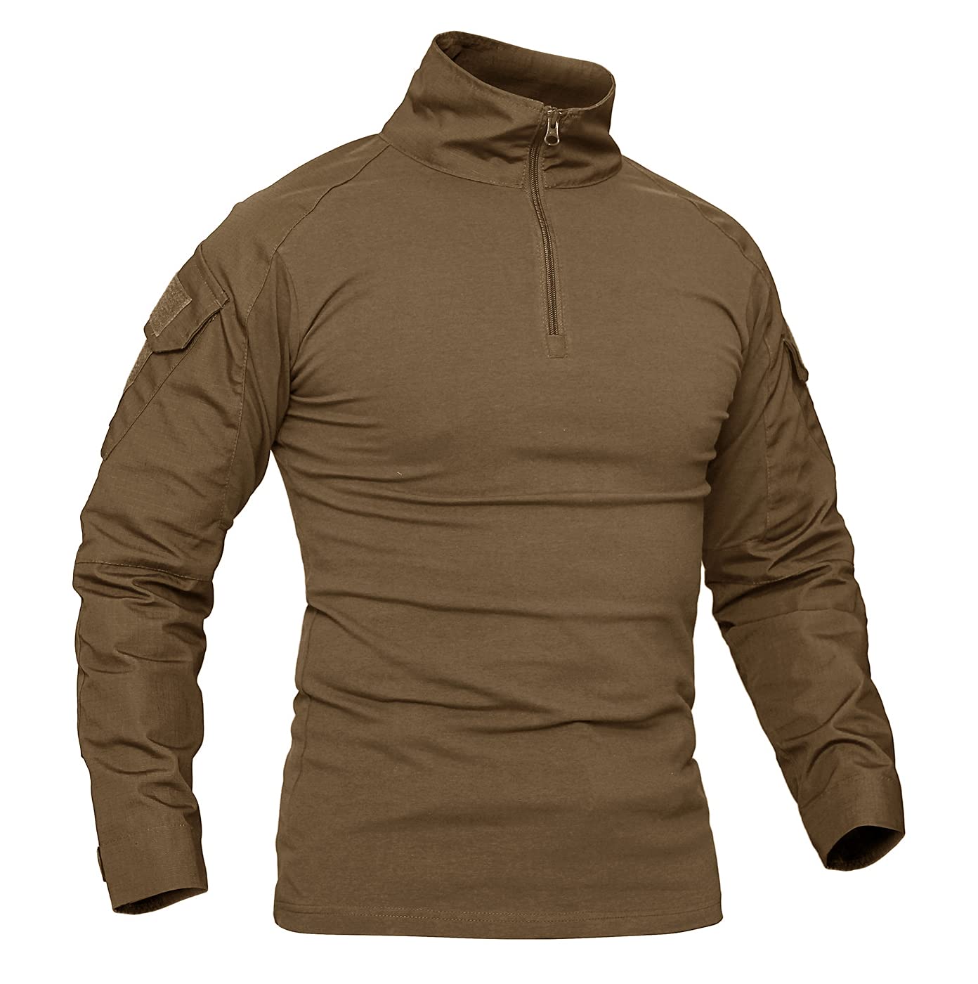 KEFITEVD Camisa táctica para Hombre Camisa Slim Fit de Manga Larga Camisa de Combate Airsoft Camisa de Camuflaje Flecktarn Paintball al Aire Libre