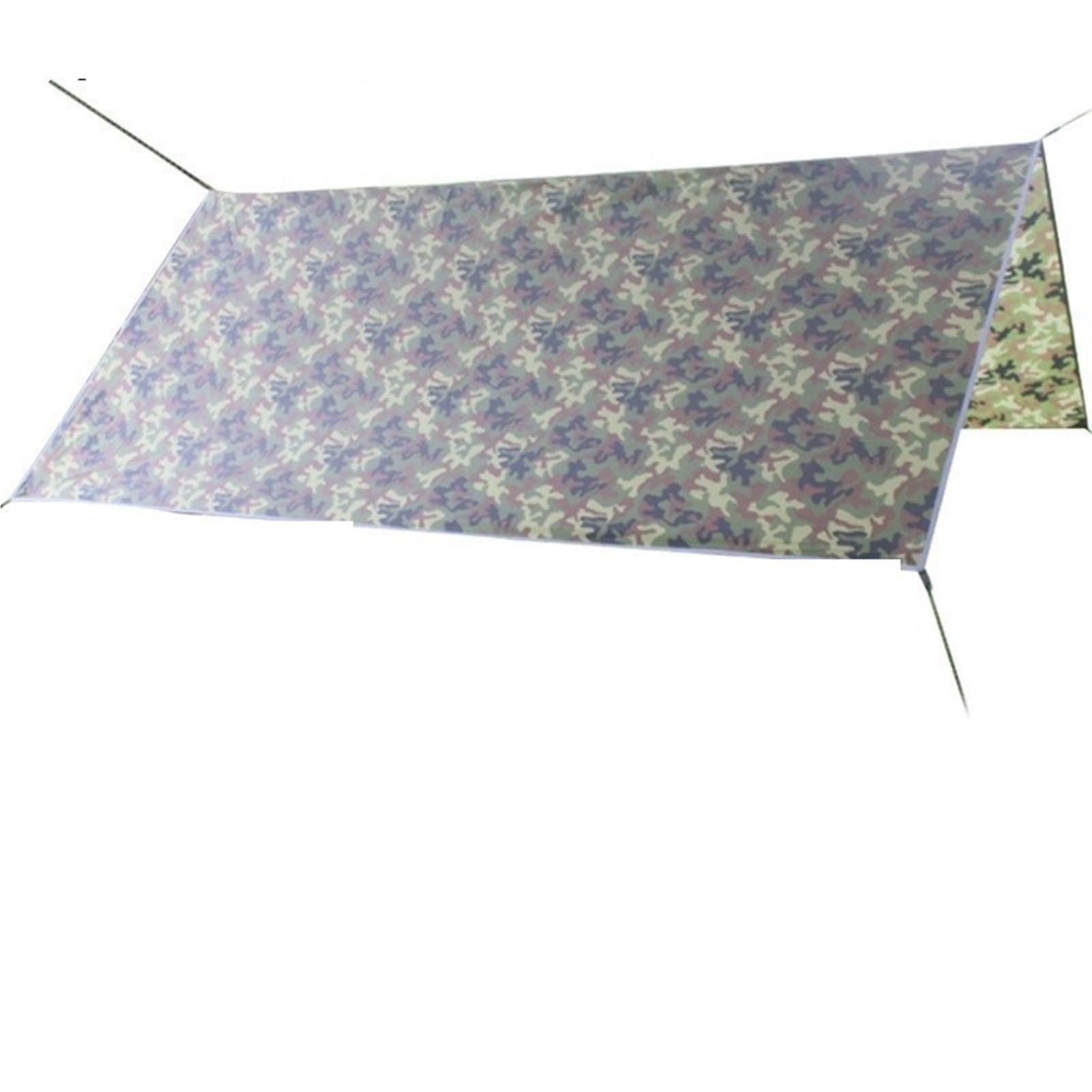 Teli per Tende da Campeggio Multi Size Tende a baldacchino Tarp Outdoor Impermeabile Telo da Campeggio Baldacchino da Giardino Parasole Telo Antipioggia Riparo Mat(300x300cm)