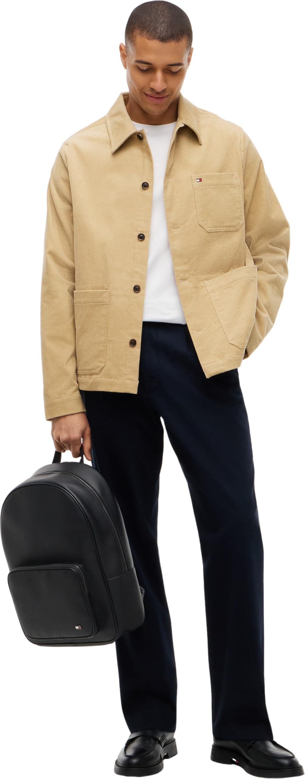 Tommy Hilfiger Zaino da uomo Th Foundation AM0AM14685, nero (nero), taglia unica