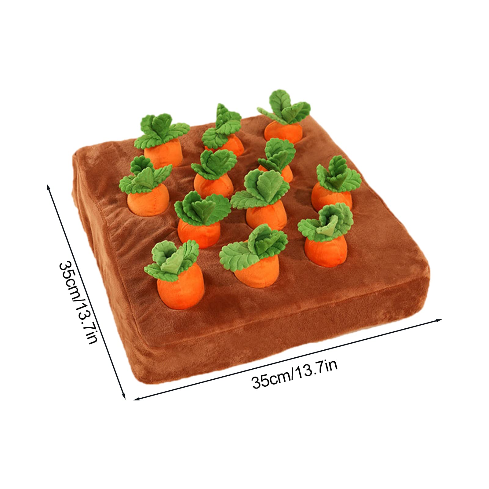 Jouets pour chien de ferme carotte, 12 jouets puzzle d'enrichissement de carottes pour chien, cachez et cherchez des carottes pour chiens de petite, moyenne et grande taille, jouets