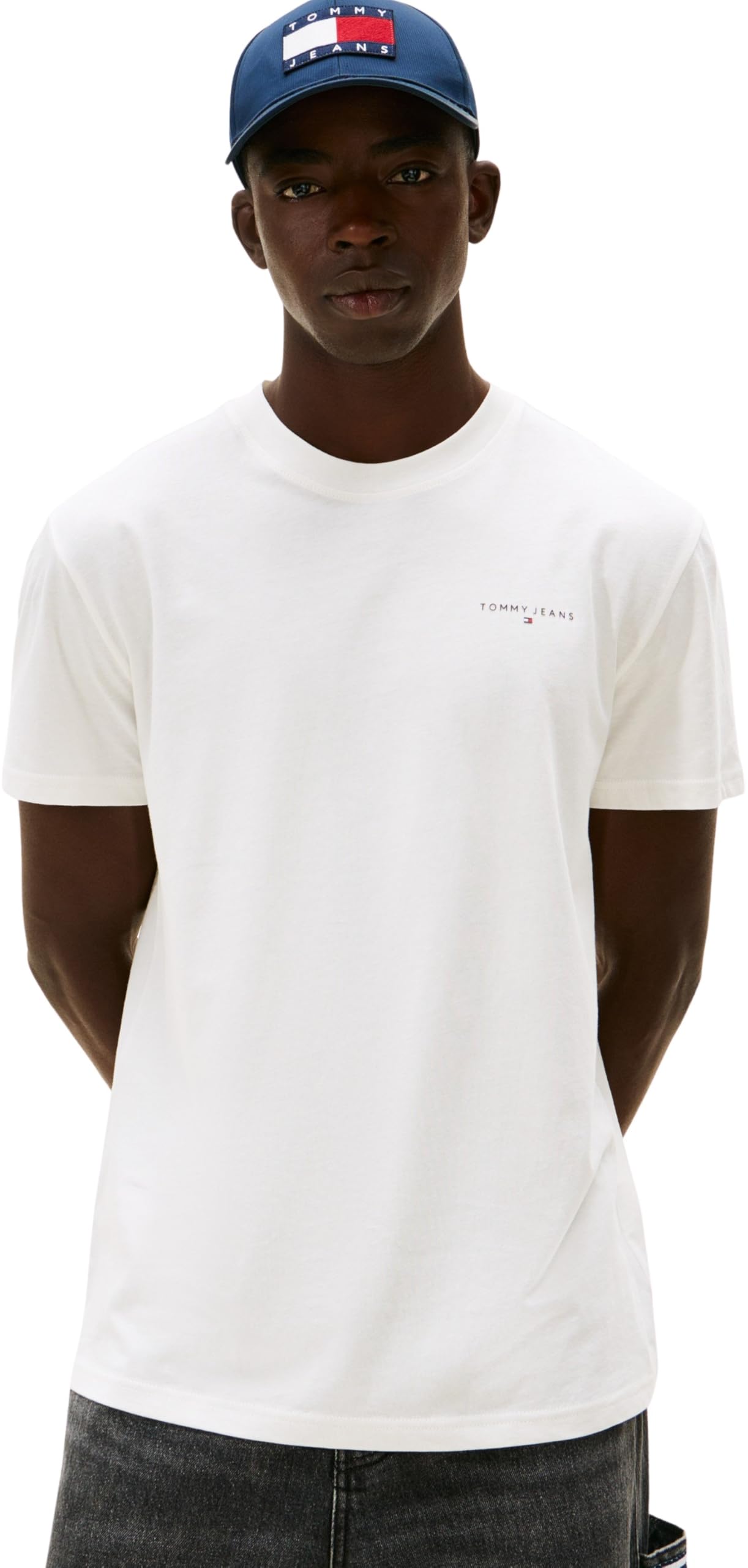 Tommy Jeans Tjm Slim Linear SS Tee 2pck Ext Dm0dm22316 Maglietta S/S Unisex - Adulto (Pacco da 1)