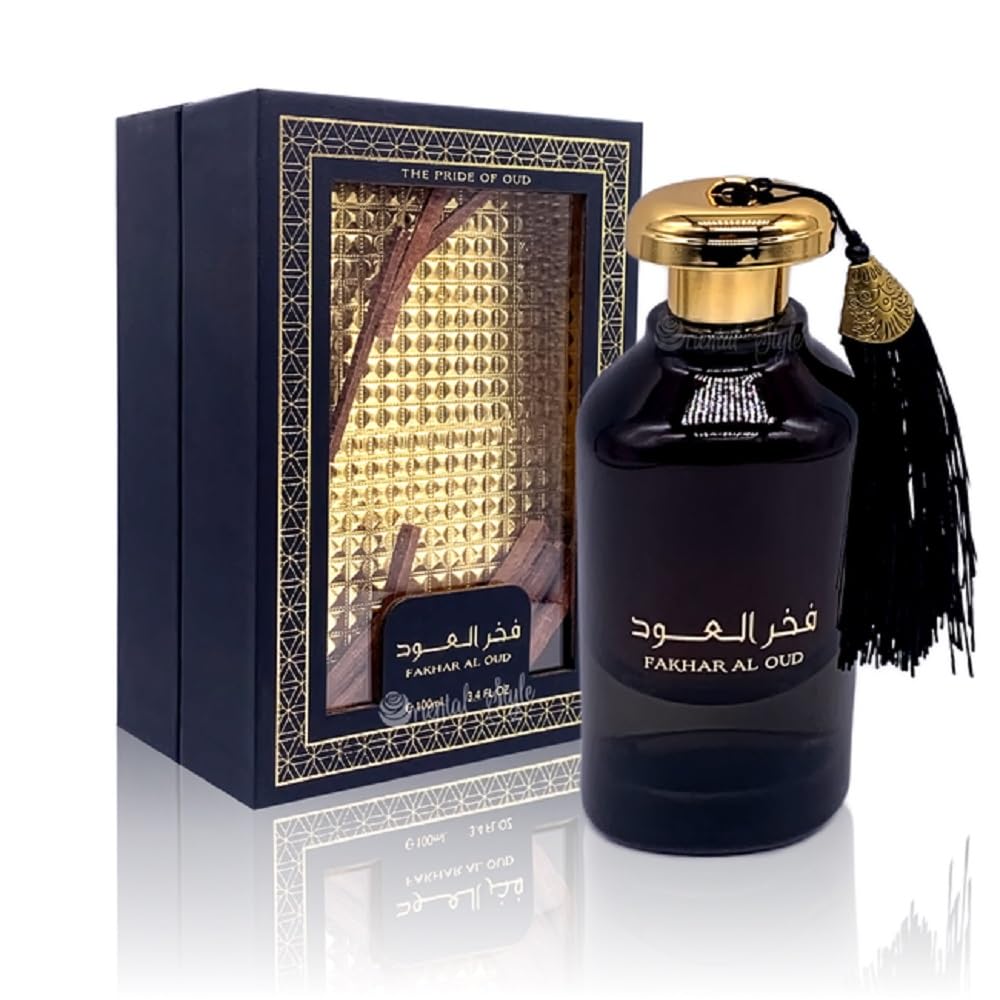 Fakhar Al Oud Perfume | UAE Arabic Luxury Long Lasting Unisex Fragrance | Woody, Warm Spicy Scent | Eau De Parfum 100ml