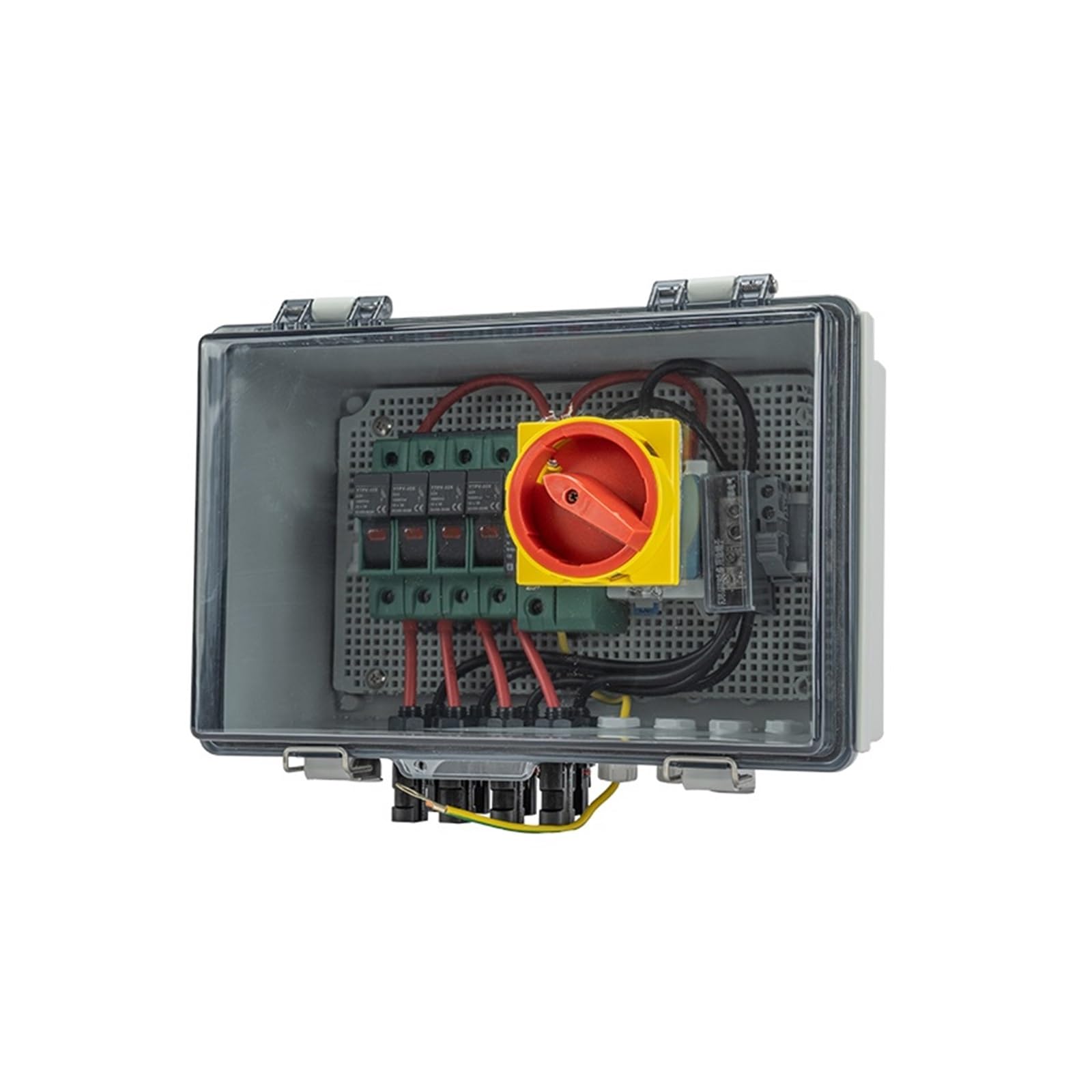 RWRAPS Esterno Impermeabile 4 String 4 Ingresso 1 Uscita 1000 V IP65 PV Protezione Contro Le Sovratensioni Solari Contro I Fulmini Interruttore di Isolamento DC Combinatore Box