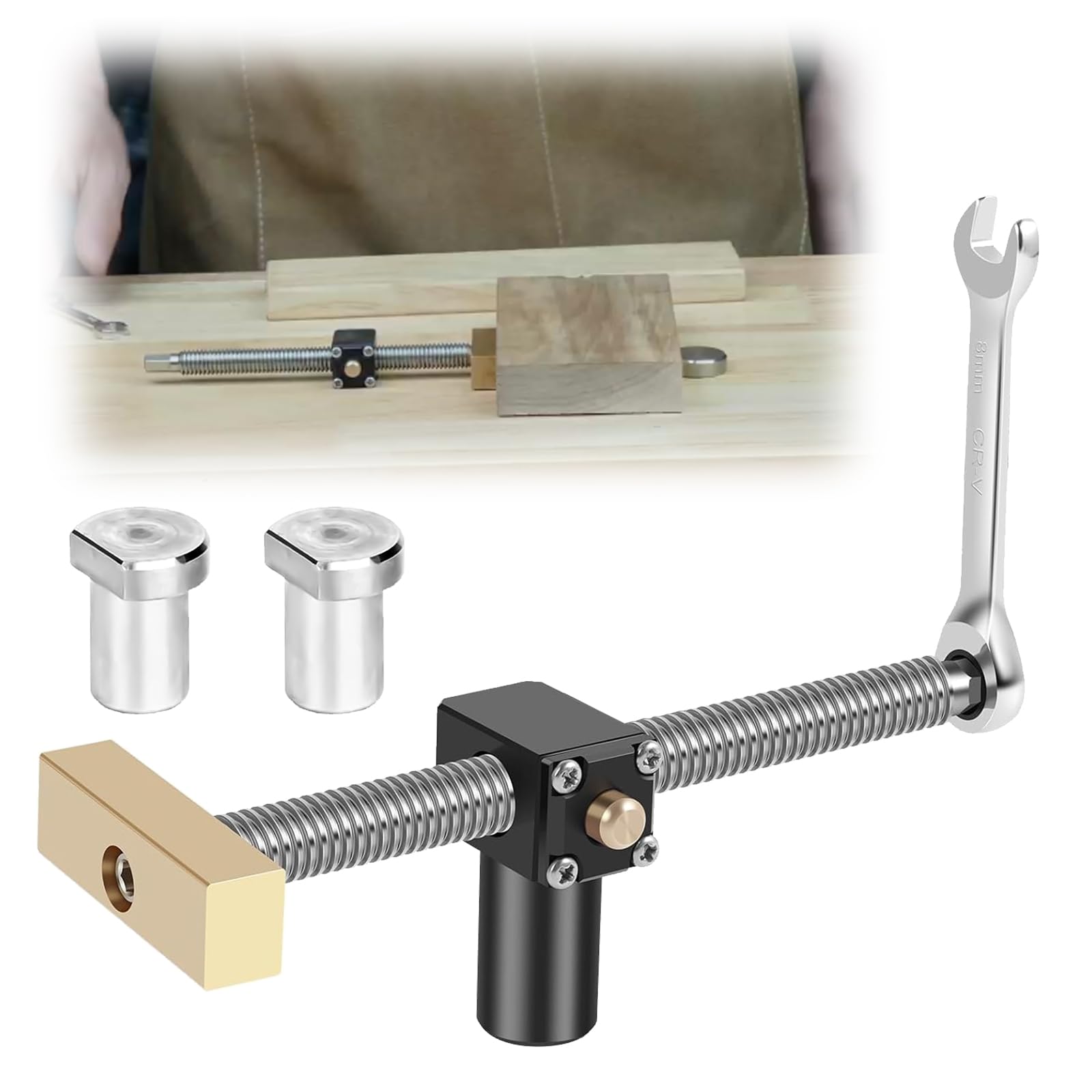 20-mm-Bankhaken Aluminiumlegierung 4er Set - Werkbank Positionierungswerkzeug