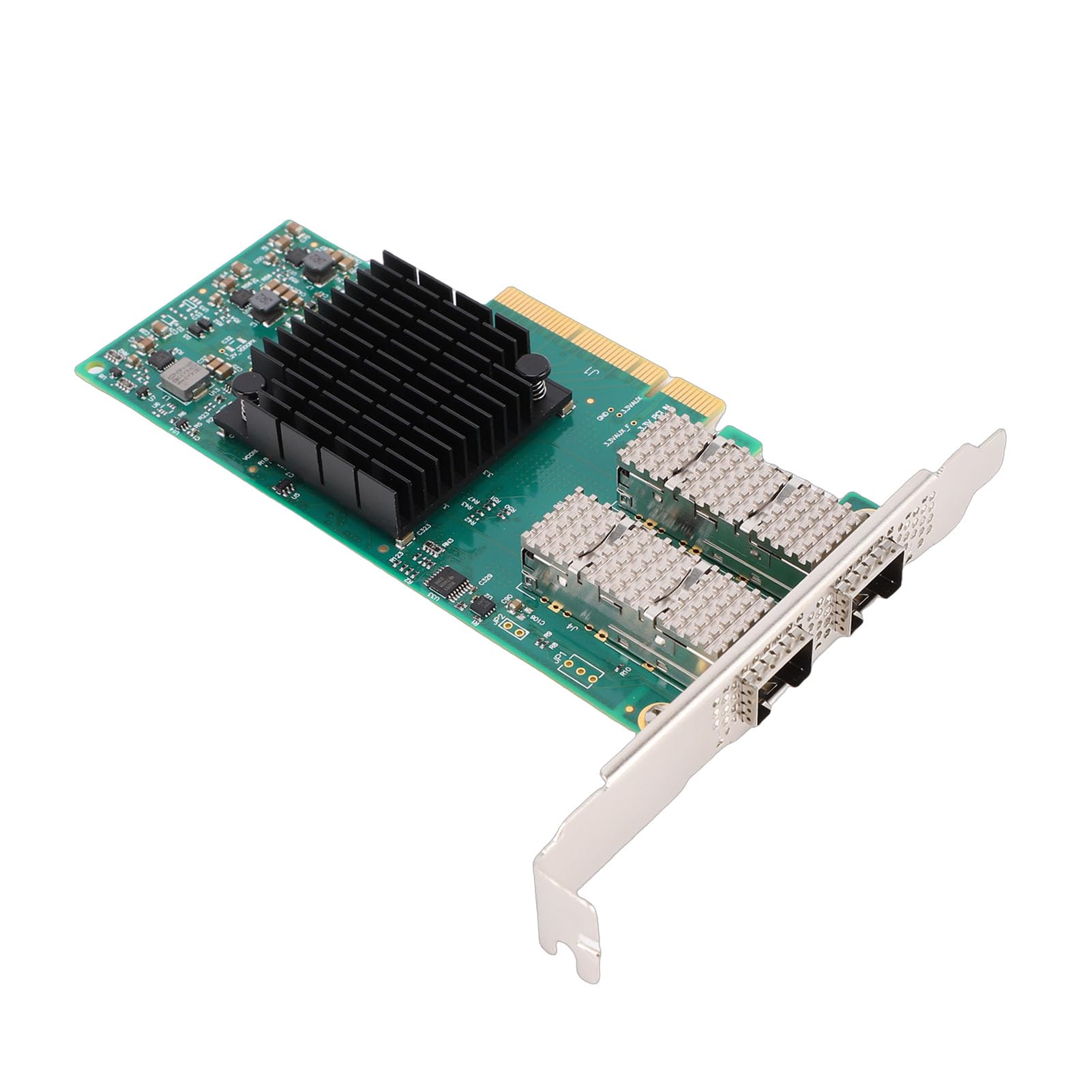 Sxhlseller Adattatore Ethernet PCIe X8 SFP28 a Doppia Porta 25G |Mellanox ConnectX-4, RDMA a Bassa Latenza, Scheda di Rete con Accelerazione Hardware per Server Data Center,