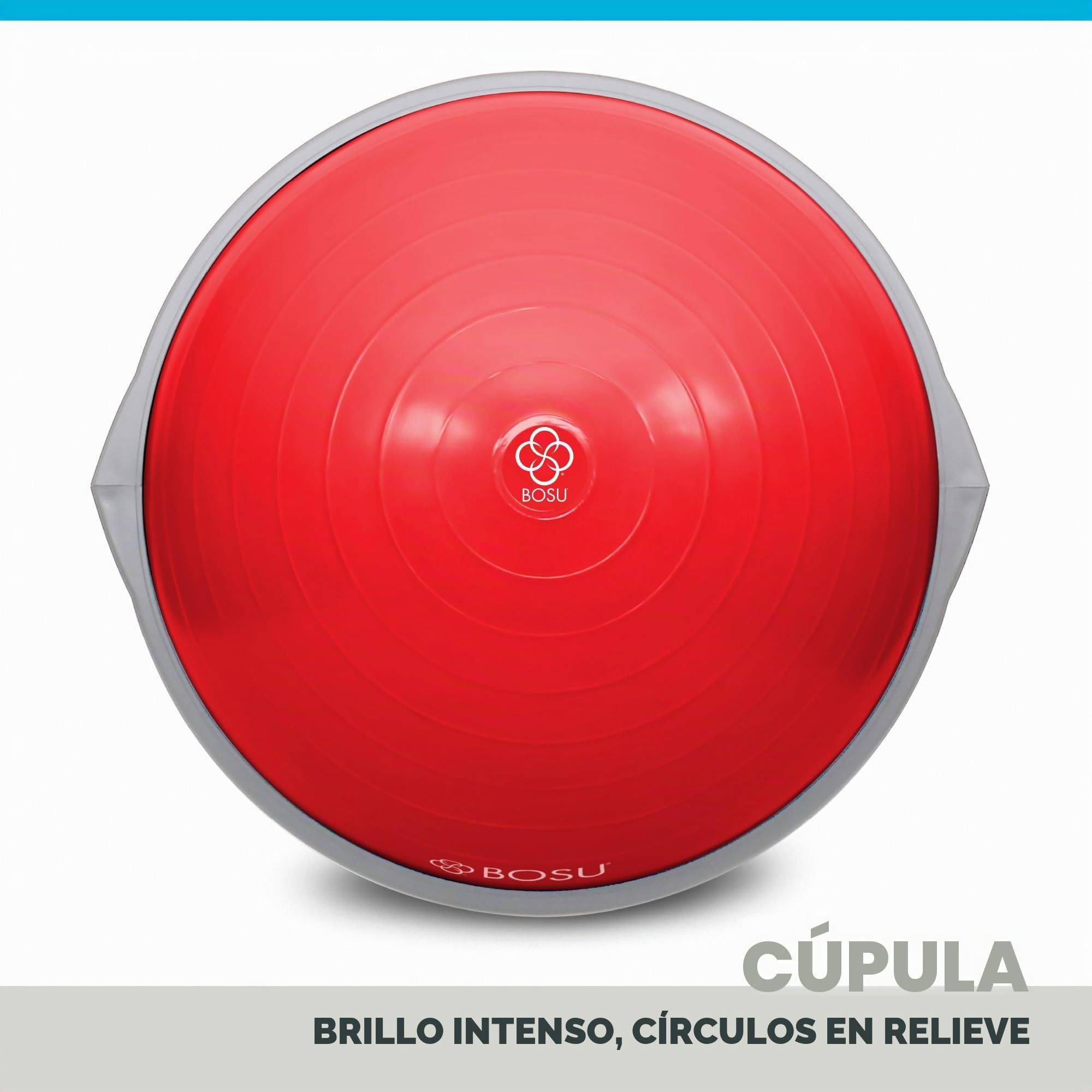 BOSU Equipo de gimnasio en casa, entrenador de equilibrio para equilibrio con bomba, fuerza, flexibilidad, cardio, núcleo y entrenamiento de todo el cuerpo, entrenamiento en casa, 65 cm
