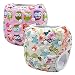 Storeofbaby 2pcs Baby Swim Diapers for Kids Pants Leakproof Reusable Adjustable (Pack of 2), 0-3 Years, Pink Cream