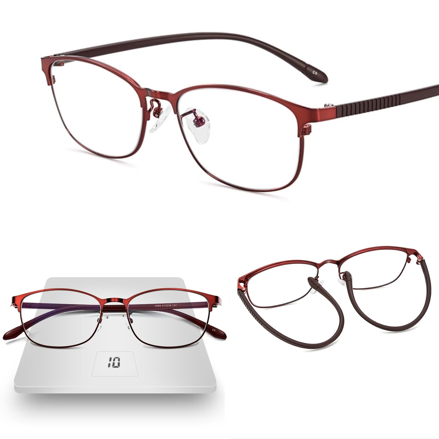 Ultraleich Photochrome Lesebrille, Progressive Multifokus Outdoor Sonnenleser, ultra-klare Sicht Blaulichtblockierende Brillen Lesehilfe