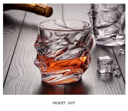 Liuzh 1Pcs 350Ml Whiskey Glasses Scotch Glasses Unique Elegant Dishwasher Safe Glass Liquor Or Bourbon Tumblers Clarity Glass #TOP3