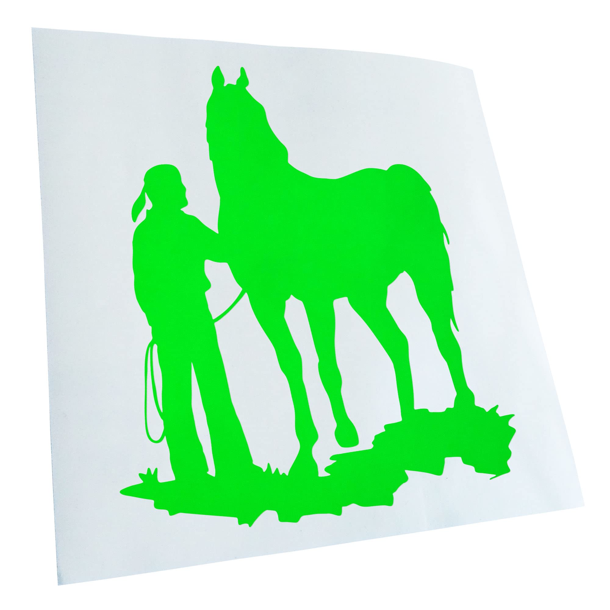 Kiwistar - Car Sticker - Indian with Horse for Car, Laptop, Bicycle, Truck, Motorcycle Multicolor JDM Decal Racing