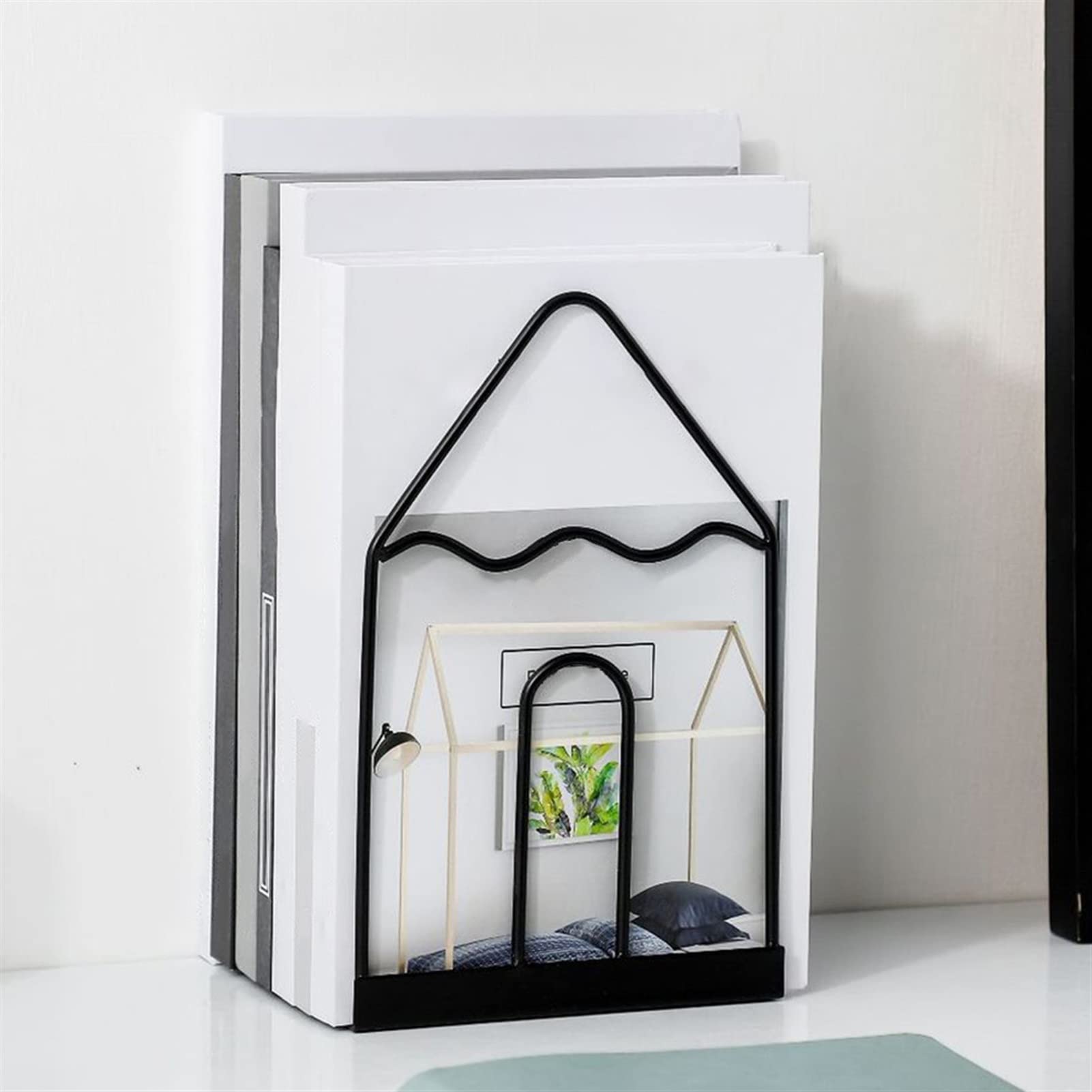 Dekorative Buchstützen BUREN BUCHENSCHAFT PORTABLE BUCHZEUGSAUFZAHNZEUGBEHERN SCHLÜSSE TERKTOBER Bücherregal Aufbewahrungsregal Home Decoration Vertikale Halterung Schreibtisch Bücherstützen 1 Paar Bu
