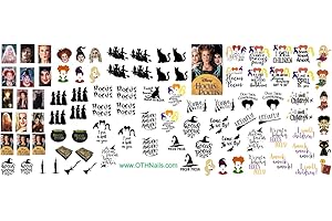 Halloween Hocus Pocus Water Slide Nail Decal Art Offers Spooky Spellbinding Nail Art