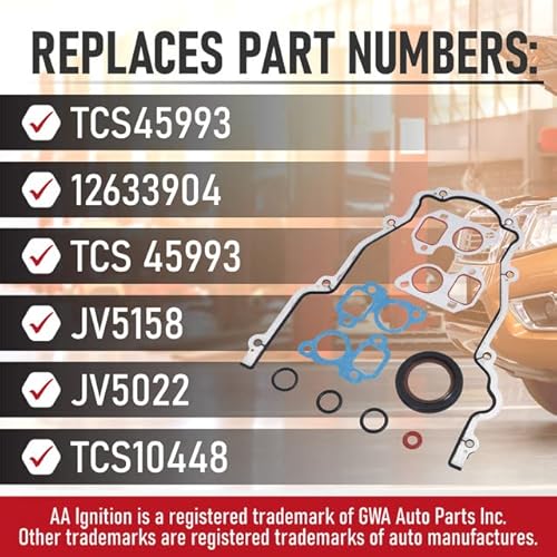 image for AA Ignition Engine Timing Cover Gasket Set - Replaces TCS45993, 126339