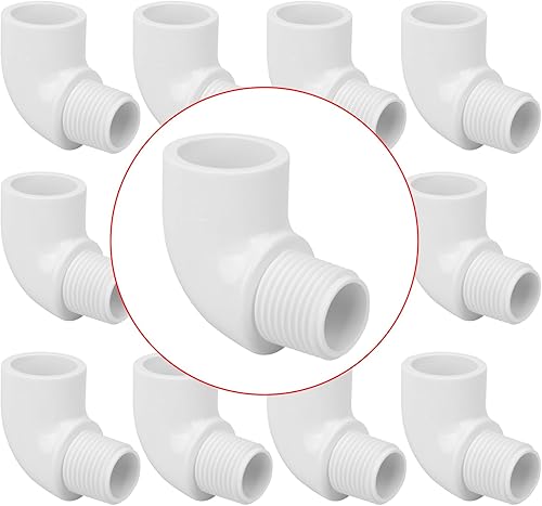 Miniatura 15 de Paquete de 20 Niples de PVC de 3/4 Pulgada con Rosca Macho, Adaptador Conector de Acoplamiento (Macho x Macho) 3/4" PVC NPT Acoplamiento de Rosca