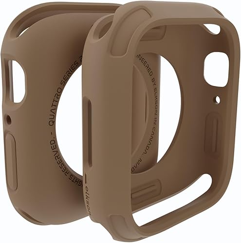 Miniatura 29 de elkson Compatible con Apple Watch 46mm Carcasa Bumper, Quattro Series Carcasa Resistente para Apple Watch y iWatch Series 11 10, Funda Protectora