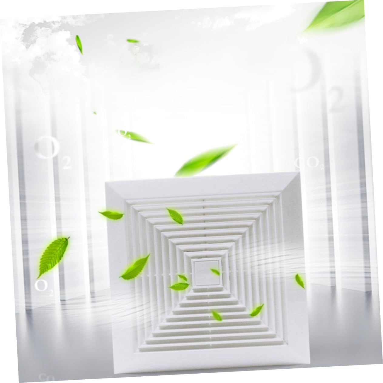 PRETYZOOM Bathroom Ventilation Fan Vent Fan for Ceiling Wall Mount Construction for Kitchen Bathroom Attic and Office Use