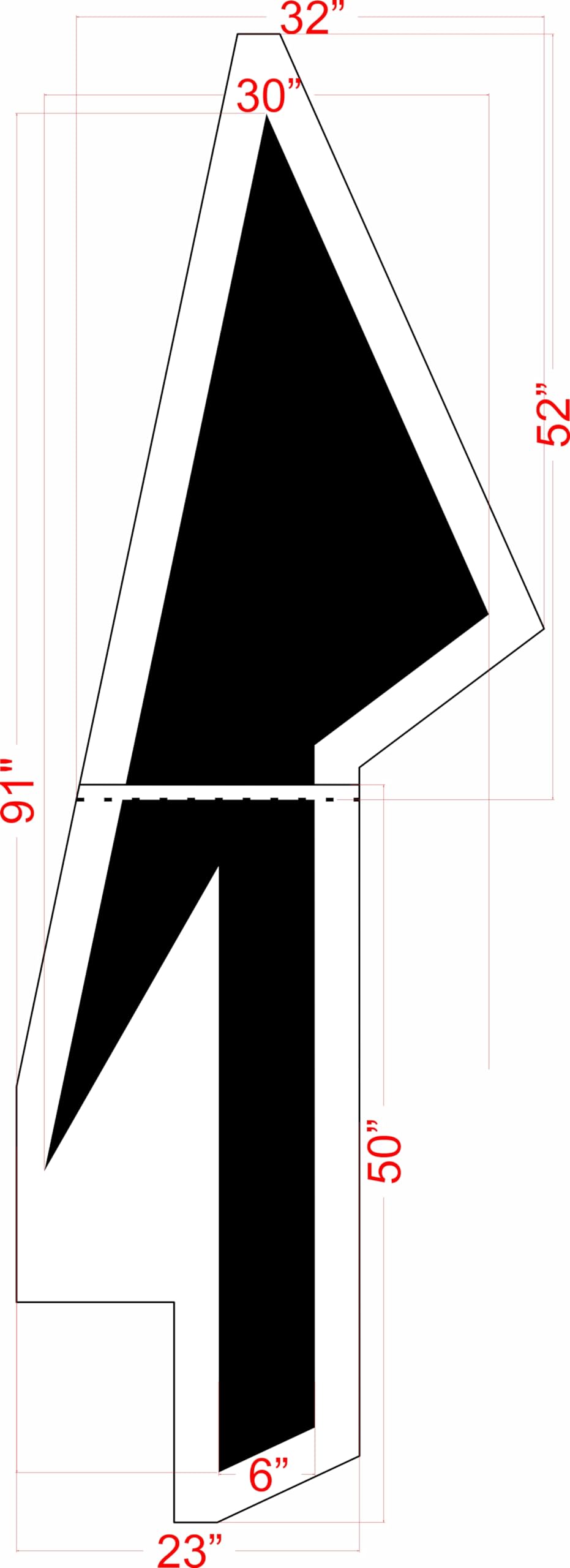 WOMCADOLE サイン　1枚 W1-10CL Curve Left Arrow & Skewed Side Road Sign 36