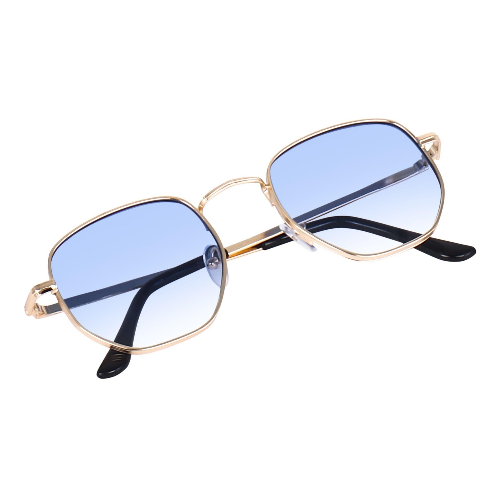 Metal Frame Retro Hexagon Sunglasses, Vintage Classic Shades, UV400 Protection, for Women and Men, Outdoor-image-9