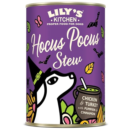 Lily's Kitchen Made with Natural Ingredients Halloween Hocus Pocus Stew with Chicken Adult Wet Dog Food 6 x 400g