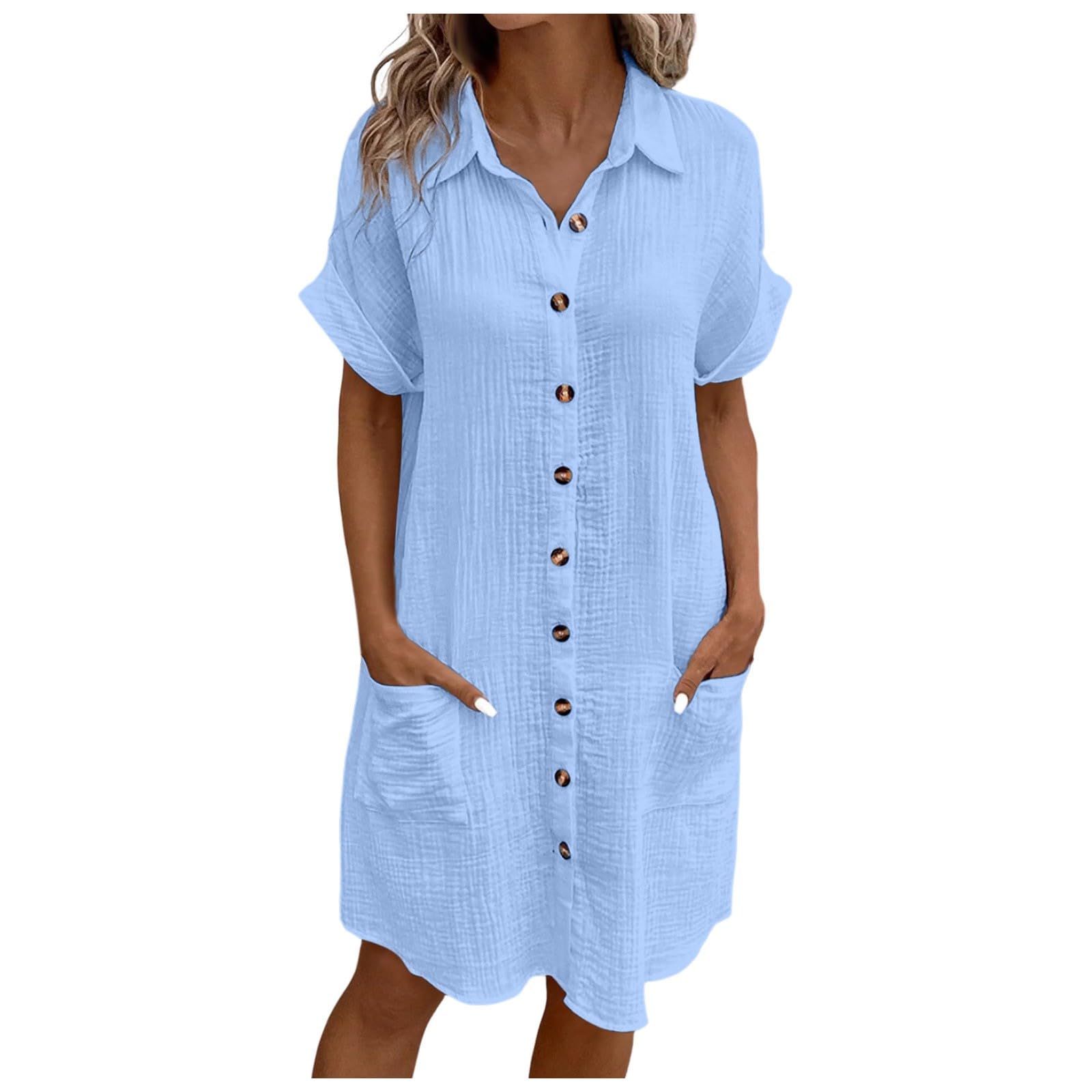 Robe ample decontractee solide pour masquer les rondeurs avec style - 8