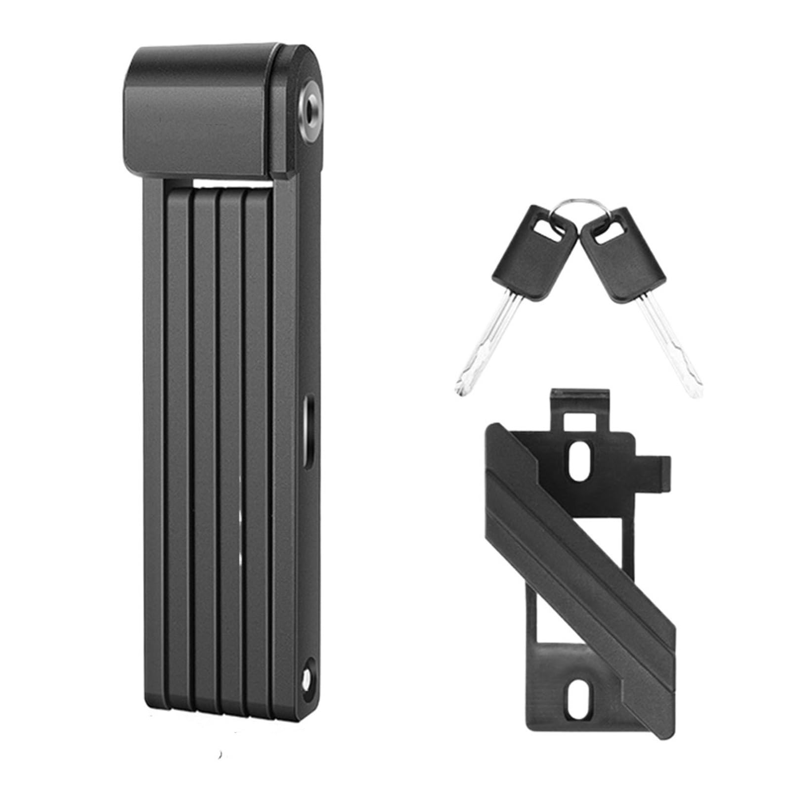 Motorcycle Handlebar Lock Bike Lock Safety Anti-Theft Bicycle Folding Portable Steel MTB Road E-Bike Motorcycle Strong Chain Motorcycle Disc Lock(Black-80cm)