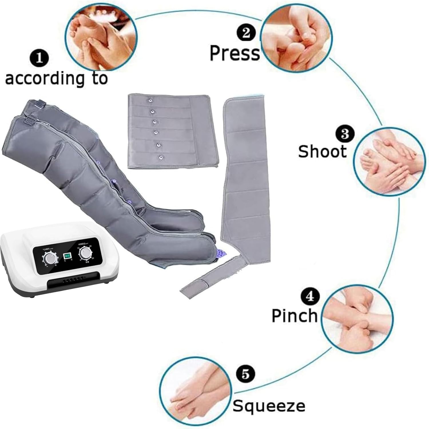 Pressoterapia Gambe︱ Macchina per Pressoterapia a Casa︱ Linfodrenaggio Gambe︱Massaggiatore Gambe Linfodrenante︱ Pressoterapia Linfodrenaggio Cellulite︱ Massaggio Gambe
