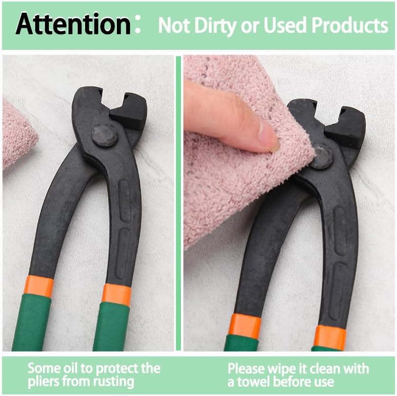 Miniatura 7 de Abrazadera de manguera de 9 pulgadas para abrazaderas de perfil bajo sin escalones, pinzas de oreja, pinzas de manguera, pinzas para manguera,