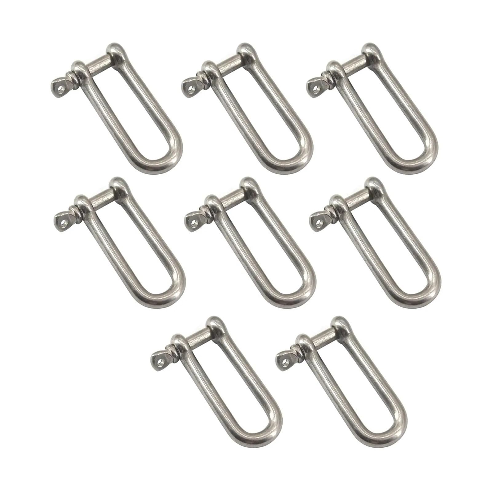 Grilletes acero inoxidable 1 Uds. Abrazadera de carga grillete D largo acero inoxidable 304 for cadenas cuerda elevación Paracord supervivencia for acampar al aire libre(M16)