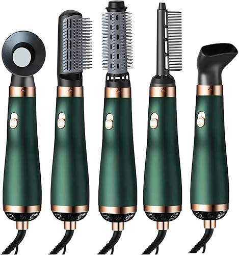 Secador de pelo 5 en 1 2000 W de alta velocidad sin escobillas motor negativo secador de pelo para secado rápido, secadores de pelo de bajo ruido