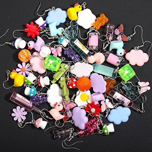 30 Pairs Fun Earrings Cute Earrings Weird Earrings Y2K Aesthetic Earrings Funny Earrings Funky Earrings Kawaii Earrings Indie Earrings Cool Earrings For Women Mmultipack #TOP1