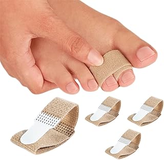 Toe Separator 4 Pieces Hammer Corrector, Toe Corrector, Hammer Toe Splint for correcting various foot problems such as hammer toe, broken toe, crooked toe, folded toe（Combo Pack-Skin-4Pieces）