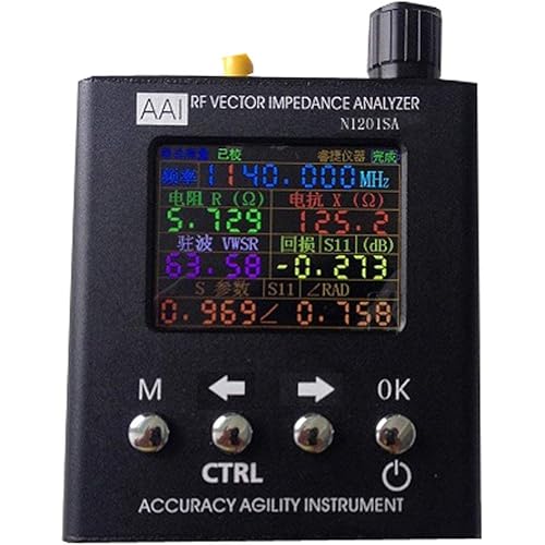 ANYSECU PS100 UV RF Vector Impedance ANT SWR Antenna Analyzer Meter Tester 140MHz - 2.7GHz N1201SA New Version