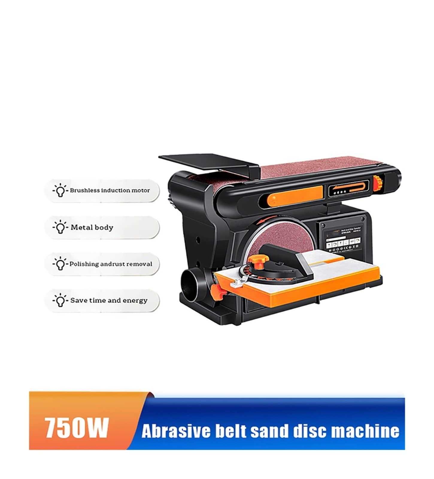 Utensili for levigatura del legno ad alta potenza Levigatrice a nastro Macchina for carta vetrata for elettrica for la lavorazione Uso domestico
