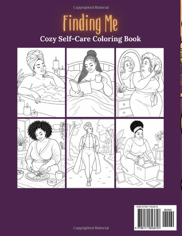 Finding Me: A Self-Care Coloring Book for Black Women Embracing Healing, Confidence, Cozy Moments & New Beginnings image 3