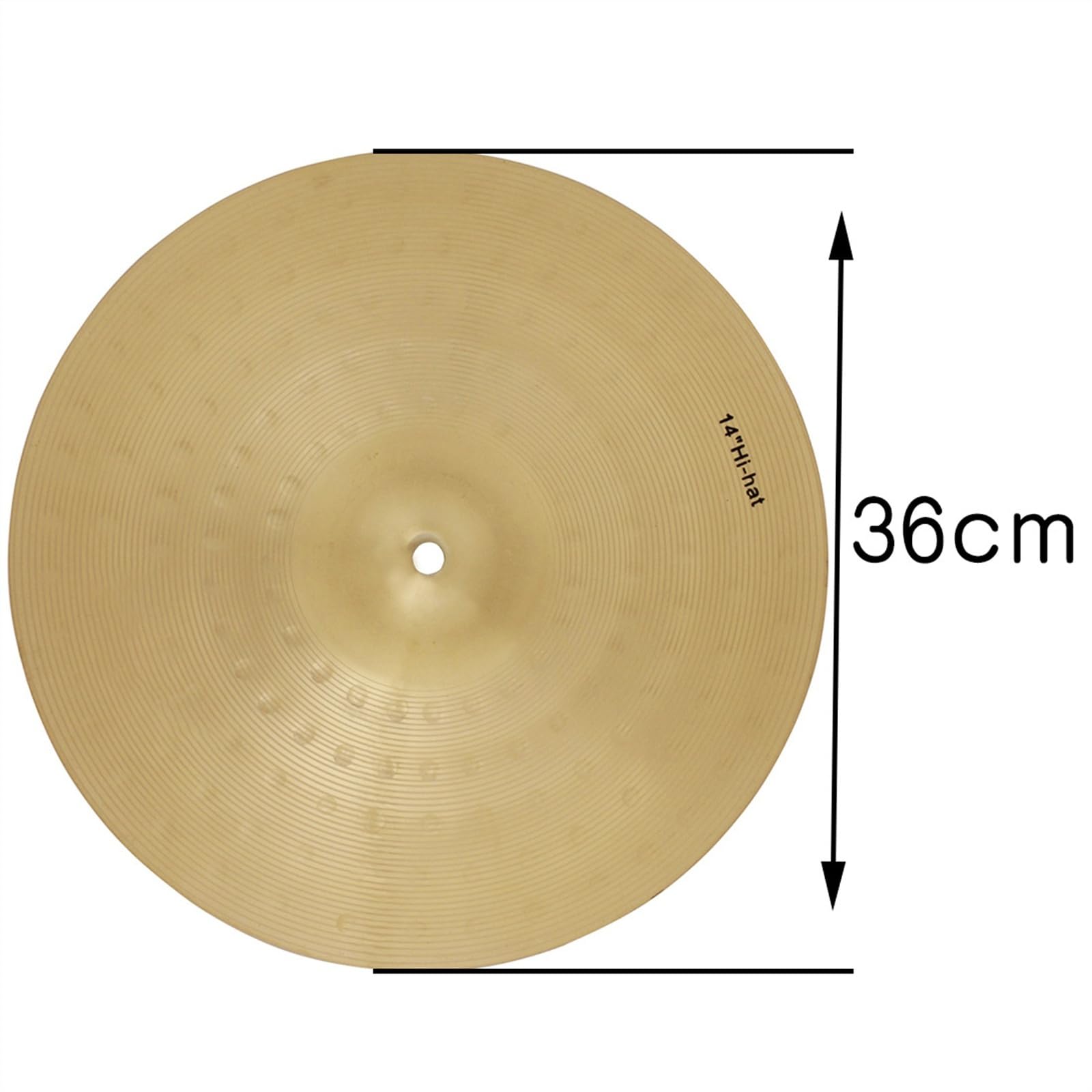 Legierung Becken Trommel Becken Percussion Instrument Drum Set Becken Ersatz Zubehör Schlaginstrument Zubehör (Color : 14 inches)