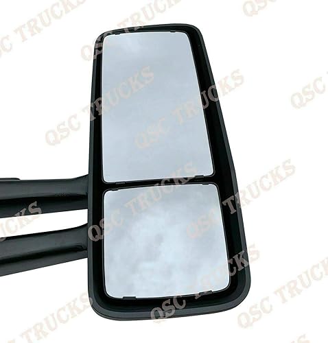 Miniatura 6 de QSC Truck Parts Conjunto de espejo de puerta negro W/brazos lado derecho para Kenworth T680 T880