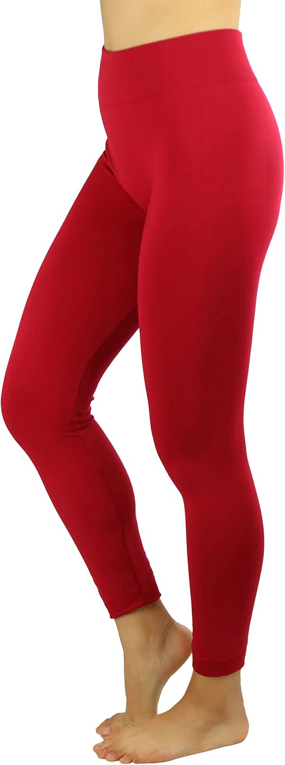 ToBeInStyle Women's High Waist Fleece Lined Ankle Length Leggings - Image 5