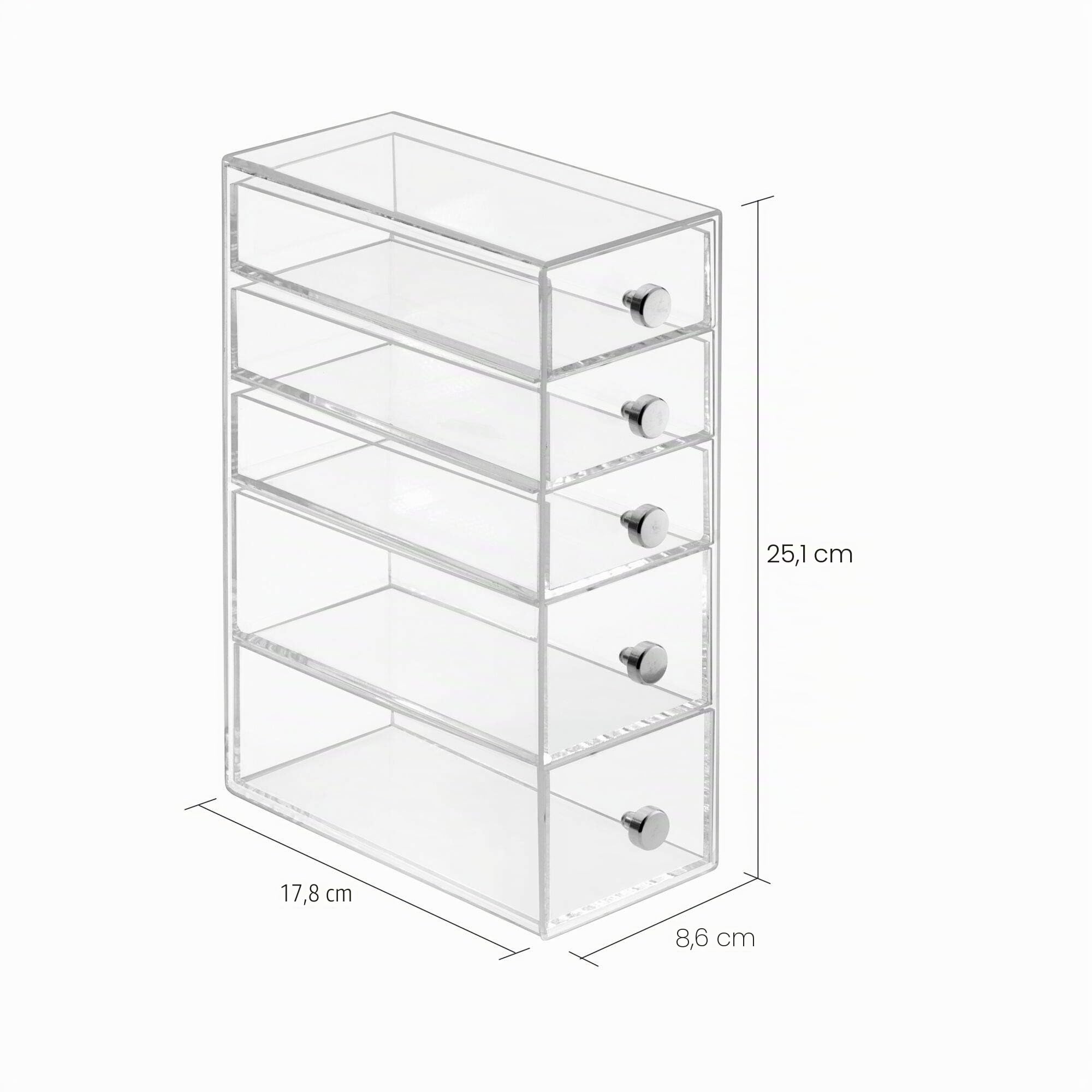 iDesign, Clarity, Torre de 5 cajones, Claro