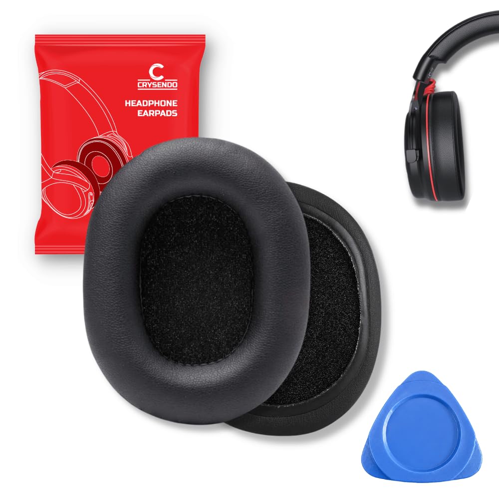 Crysendo Headphone Cushion Compatible with ZEBRONICS Zeb-Thunder Headphones | Replacement Headphones Earpads | Protein Leather & Soft Foam Headphone Ear Cushion Cover Earpads (Black)-image-33