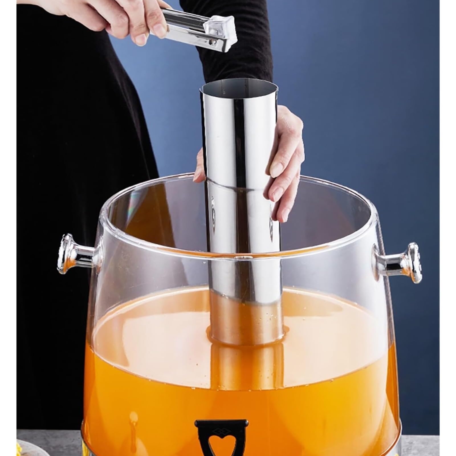 Distributore di Bevande for Piatti di Bevande Calde e Fredde | Distributore di bevande calde Distributori di bevande in acciaio inox for feste(Clear)